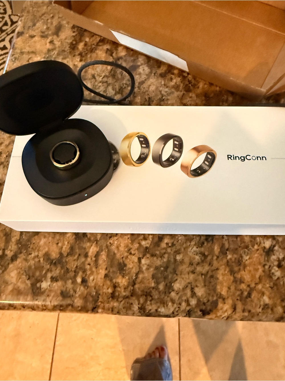 RingConn Smart Fitness Ring in Gold - RingConn